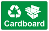 Recycling Sticker - Cardboard Recycling Sticker - Cardboard